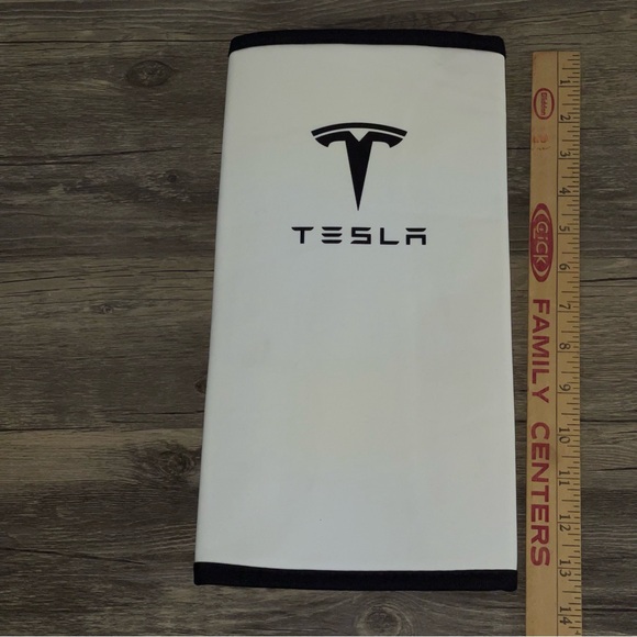 New! Tesla Armrest padded cover center console waterproof car accessory white - Picture 3 of 4